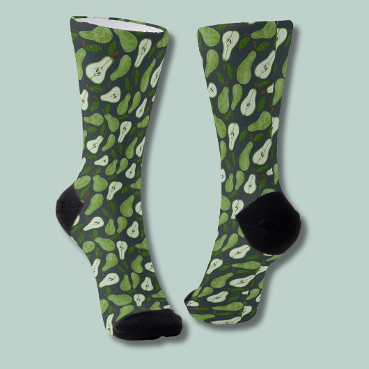 Obstgarten Birnen Fruchtmuster Socken