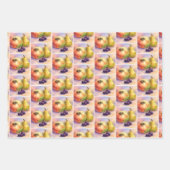 Obstgarten Geschenkverpackung | Äpfel- und Birnen- Geschenkpapier Set (Vorderseite 2)