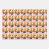 Obstgarten Geschenkverpackung | Äpfel- und Birnen- Geschenkpapier Set (Vorderseite)