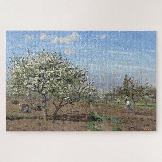 Obstgarten in Bloom, Louveciennes (1872) von Pissa Puzzle (Horizontal)