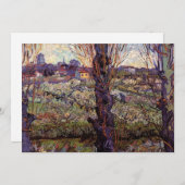 Obstgarten in Blossom, Arles von Vincent van Gogh Einladung (Vorne/Hinten)