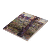 Obstgarten in Blossom, Arles von Vincent van Gogh Fliese (Seite)