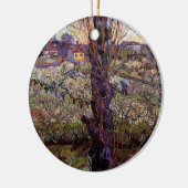 Obstgarten in Blossom, Arles von Vincent van Gogh Keramik Ornament (Links)