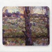 Obstgarten in Blossom, Arles von Vincent van Gogh Mousepad (Vorne)