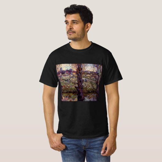 Obstgarten in Blossom, Arles von Vincent van Gogh T-Shirt (Vorne ganz)