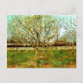Obstgarten in Blossom (Pflaumen), Vincent van Gogh Postkarte (Vorderseite)