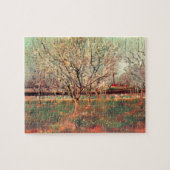 Obstgarten in Blossom, Pflaumen von Vincent van Go Puzzle (Horizontal)