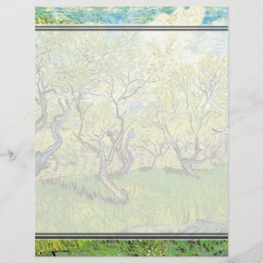 Obstgarten in Blossom, Vincent van Gogh. (Vorderseite)