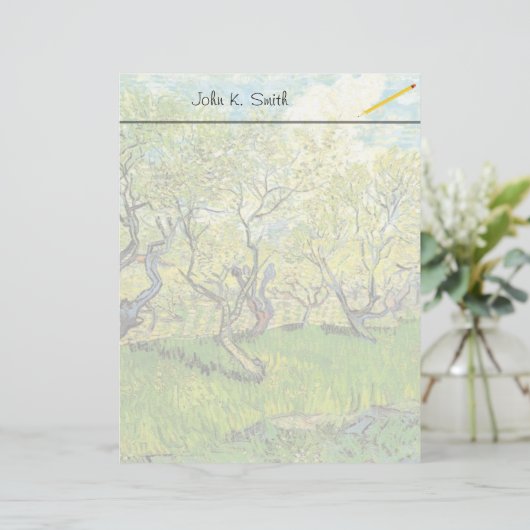 Obstgarten in Blossom, Vincent van Gogh. (Stehend Vorderseite)