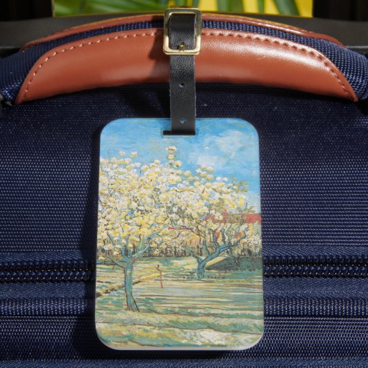 Obstgarten in Blossom | Vincent van Gogh Gepäckanhänger (Vorderseite Insitu 2)