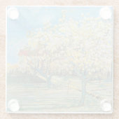 Obstgarten in Blossom | Vincent van Gogh Glasuntersetzer (Rückseite)