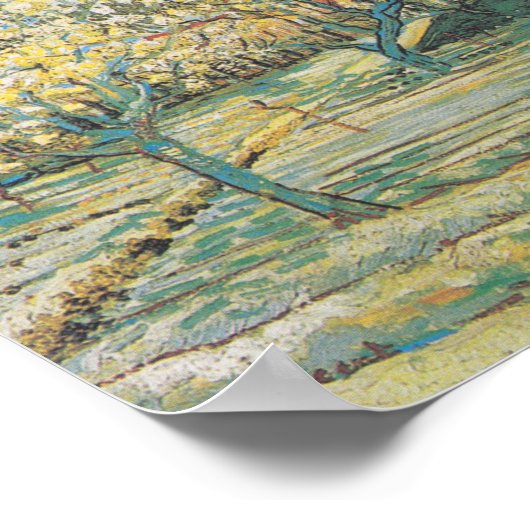 Obstgarten in Blossom | Vincent Van Gogh Poster (Ecke)
