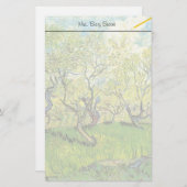 Obstgarten in Blossom von Vincent van Gogh. Briefpapier (Vorne/Hinten)