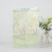 Obstgarten in Blossom von Vincent van Gogh. Briefpapier (Stehend Vorderseite)