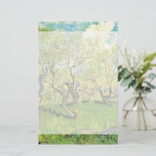 Obstgarten in Blossom von Vincent van Gogh. Briefpapier (Stehend Vorderseite)
