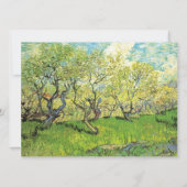 Obstgarten in Blossom von Vincent van Gogh. Einladung (Rückseite)