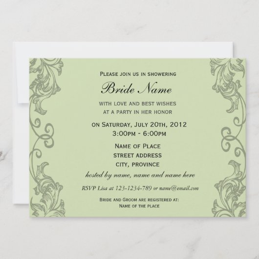 Obstgarten in Blossom von Vincent van Gogh. Einladung (Vorderseite)