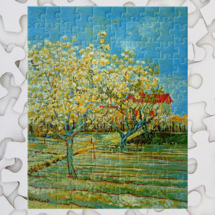 Obstgarten in Blüte von Vincent van Gogh Puzzle