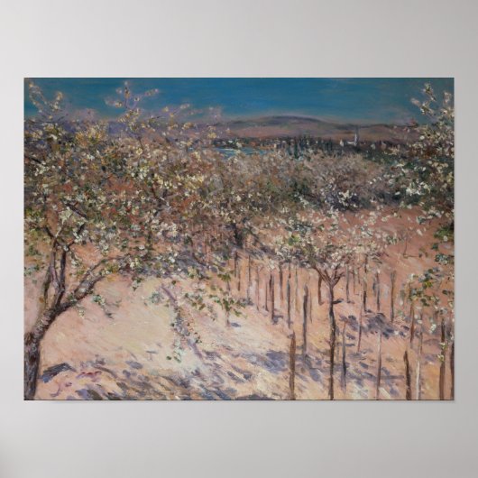 Obstgarten mit blühenden Apfelbäumen, Kolumbien Poster (Vorne)