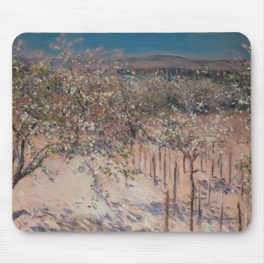Obstgarten mit dem Blühen von Apfelbäumen, Mousepad (Vorne)