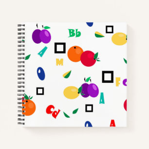 Obstgarten, Obst, Lebensmittel, Äpfel, Zitronen, G Notizblock
