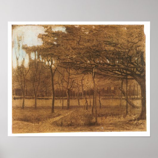 Obstgarten, Vincent van Gogh, 1881 Poster (Vorne)