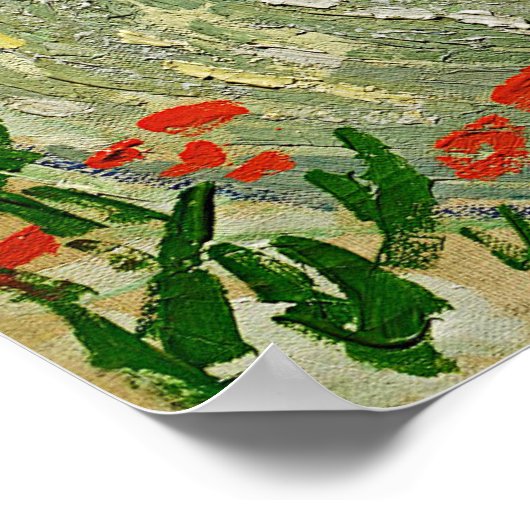 Obstgarten, Vincent van Gogh Poster (Ecke)