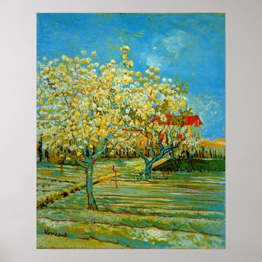 Obstgarten von Blossom von Vincent van Gogh Poster (Vorne)