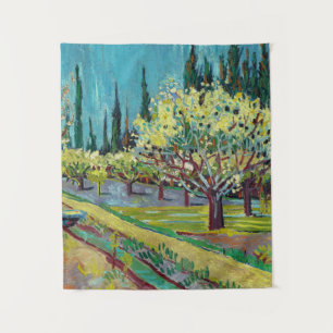 Obstgarten, von Zypressen begrenzt, 1888 von van G Wandteppich