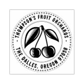 Obstgartenbezeichnung Briefmarke Kirschen Extravag Gummistempel (Prägung)