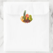 OBSTGEMÜSE RUNDER AUFKLEBER (Tasche)