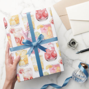 Obstgetränke Junggesellinnenabschied Geschenkpapier