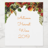 Obstgrenzmarken Weinetikett (Einzelnes Label)