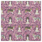 Obsthirschblüten lila stoff (Muster)