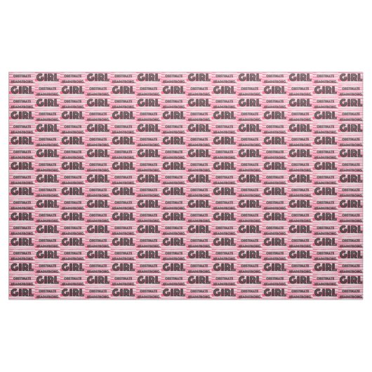 Obstinate Headstrong Girl Fabric Stoff (Yard (91,4 cm))