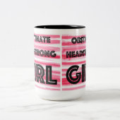Obstinate Headstrong Girl Zweifarbige Tasse (Mittel)