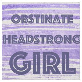 OBSTINIERTE KOPFSTRONE MIRL LILA FABRIC STOFF