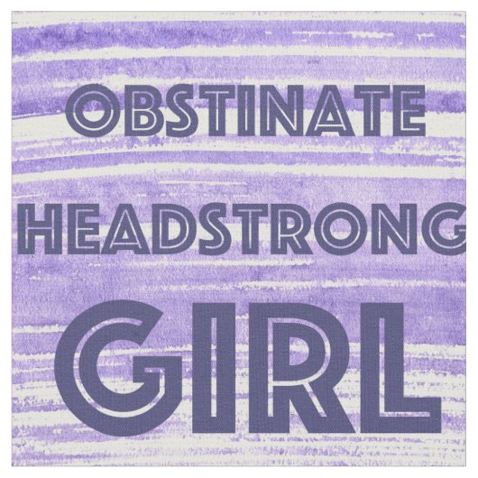 OBSTINIERTE KOPFSTRONE MIRL LILA FABRIC STOFF (Nahaufnahme)