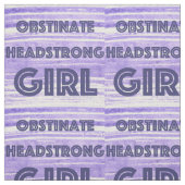 OBSTINIERTE KOPFSTRONE MIRL LILA FABRIC STOFF (Muster)