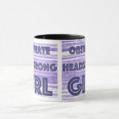 OBSTINIERTE KOPFSTRONG-MÄDCHEN LILA TASSE" TASSE (Zentrum)