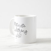 Obstiniertes Headstrong Girl Jane Austen zitieren Kaffeetasse (Vorderseite Links)