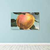Obstkalender Lithograph von White Winter Pearmain Leinwanddruck (Insitu (Holzboden))