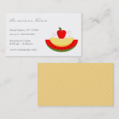 Obstkarte Visitenkarte (Vorne/Hinten)