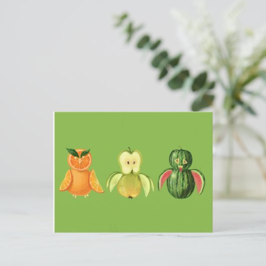 Obstkeule Postkarte (Stehend Vorderseite)