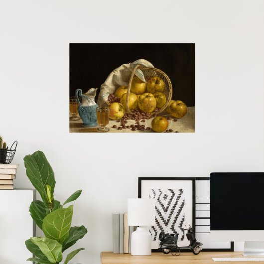 Obstkorb, 1857 von John Francis Poster (Heimbüro)