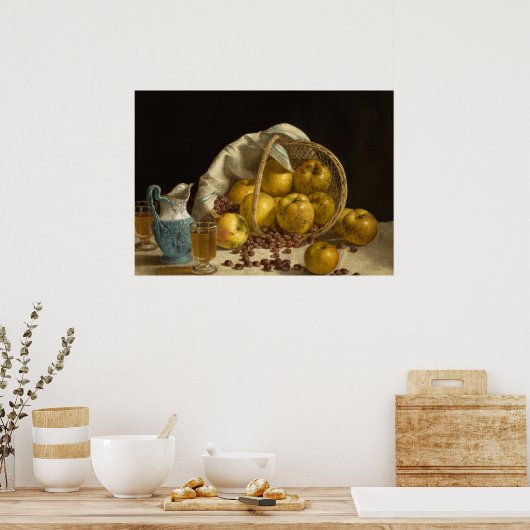 Obstkorb, 1857 von John Francis Poster (Küche)