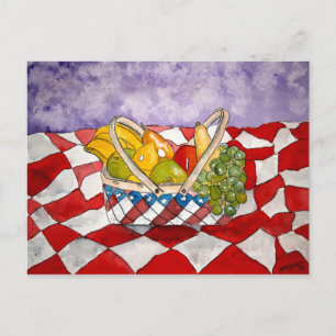 Obstkorb 4 Stillleben Postkarten Kunst