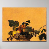 Obstkorb, Canestra di Frutta von Caravaggio Poster (Vorne)