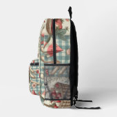 Obstkorb Gingham-Spaß Bedruckter Rucksack (Rechts)