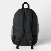 Obstkorb Gingham-Spaß Bedruckter Rucksack (Rückseite)